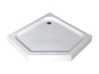 Душевой поддон 5-тиугольный, с сифоном, белый P-90155-WH