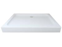 Душевой поддон прямоугольный , с сифоном, белый P-128125R-WH