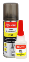 SILFIX MDF Клей двухкомпонентный на основе цианоакрилата с активатором, флакончик, 20 гр + 100 мл