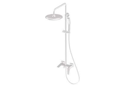 Душевая стойка со статичным изливом VIAR 28511VRW