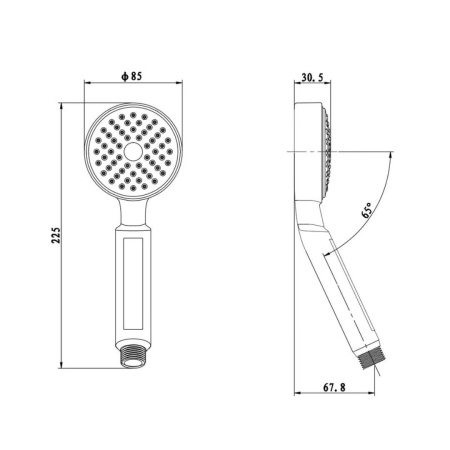 Лейка для душа D175