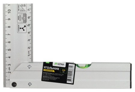 Угольник Ultima, 350 мм, алюминиевый, литой