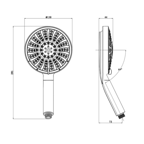 Лейка для душа D179