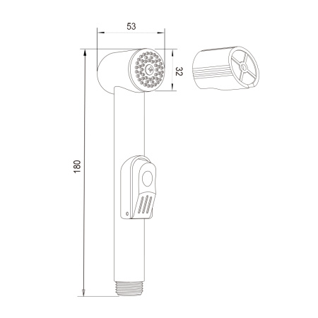 Лейка гигиеническая с держателем DH101
