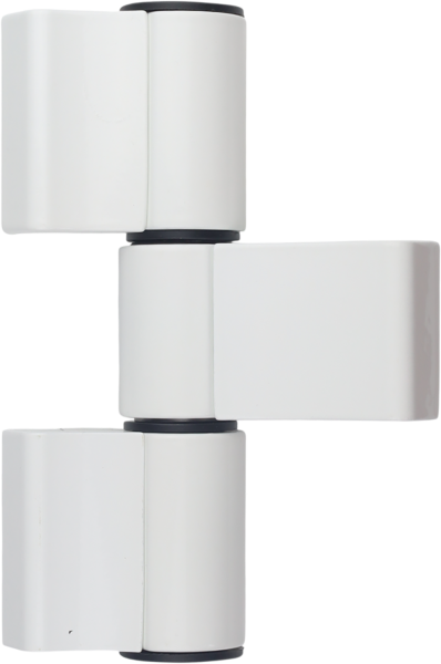 Петля DORF для алюм. дверей, 3-х секционная, с подшип, с крепежом для холод. алюм. (1к.-30 шт), Белая