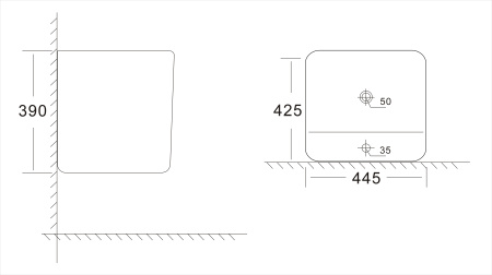 Раковина подвесная SIERRA NEW SRN33146