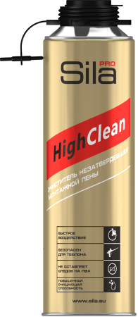 Очиститель незастывшей монтажной пены Sila HighClean, 500 мл