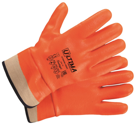 Перчатки ULTIMA FROST утепленные с ПВХ покрытием, крага, ULT620CW